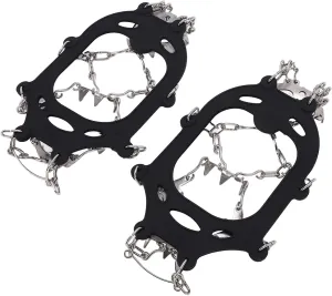 1 Pair 19 Steel Teeth Ice Gripper Traction Cleats Crampons Non Slip Snow Spike Shoes Cover