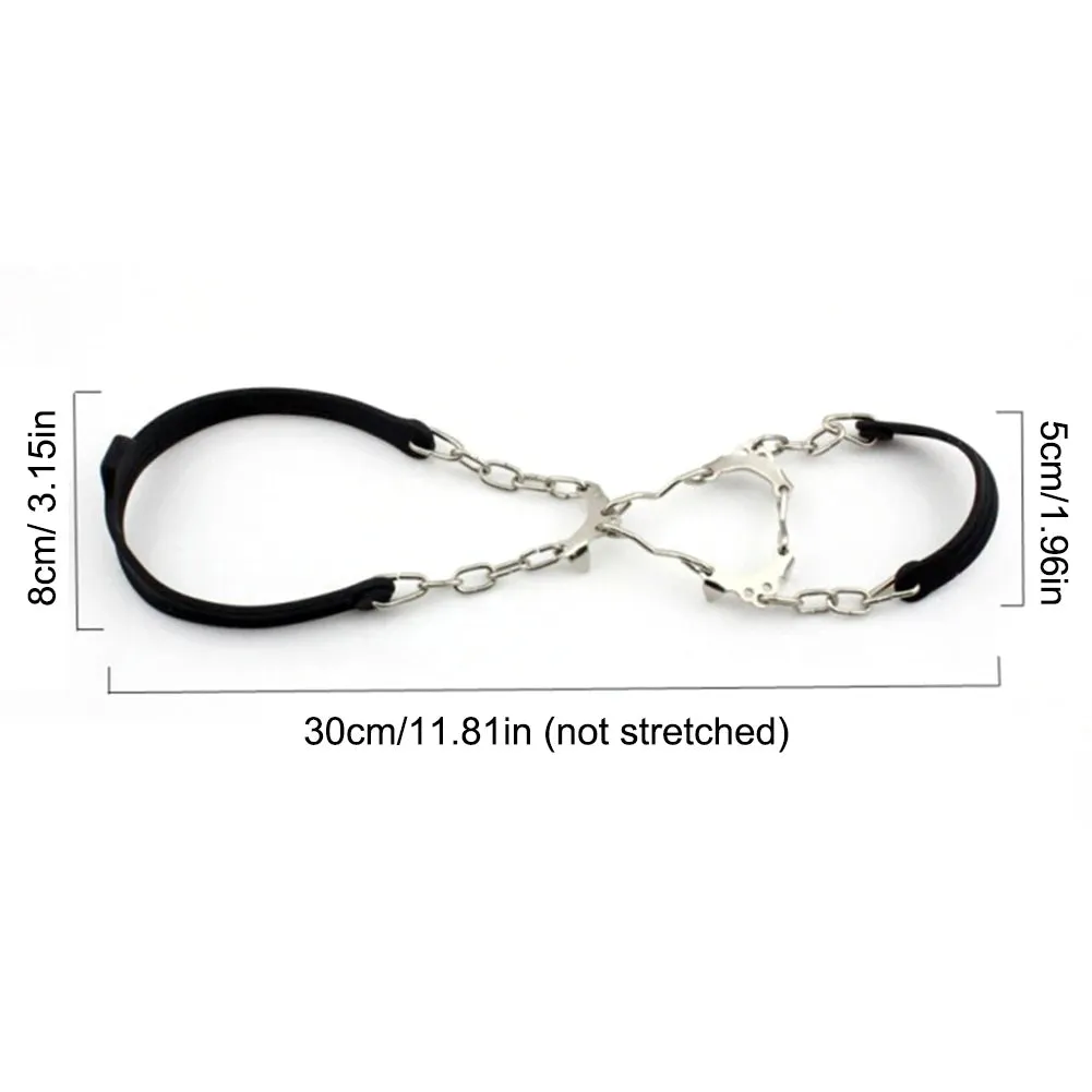 1 Pair Anti-Slip Ice Gripper Crampons – 6-Tooth Steel Snow Cleats for Boots
