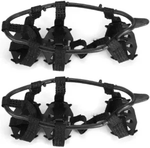 1 Pair of 24-Tooth Anti-Skid Ice Clip Shoes Boots Hiking Ice Clim Spike Spike Clim Chain Crampons Shoe Cover