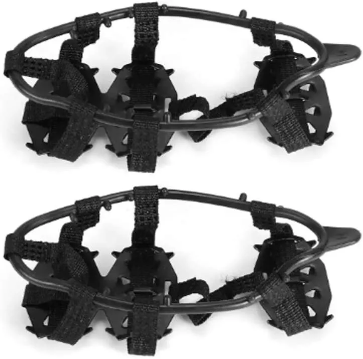 1 Pair of 24-Tooth Anti-Skid Ice Clip Shoes Boots Hiking Ice Clim Spike Spike Clim Chain Crampons Shoe Cover