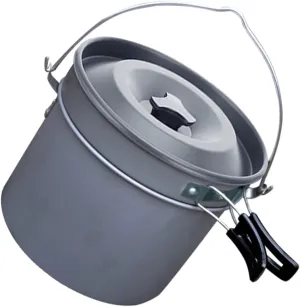 1 Set Camping Hanging Pot for Camping Gear Extinguisher Unit Collapsible Camping Tableware Canister Camping Stove Kettle Mini Camping Cookware Backpacking Cook Tool Aluminum Oxide