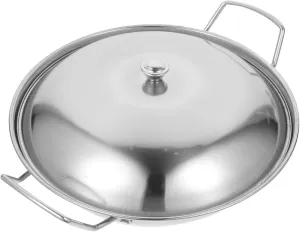1 Set Cooking Pot for Camping and Outdoor Use Heavy Duty Dry Pot with Lid Smooth Surface for Easy Cleaning Kitchen Utensil