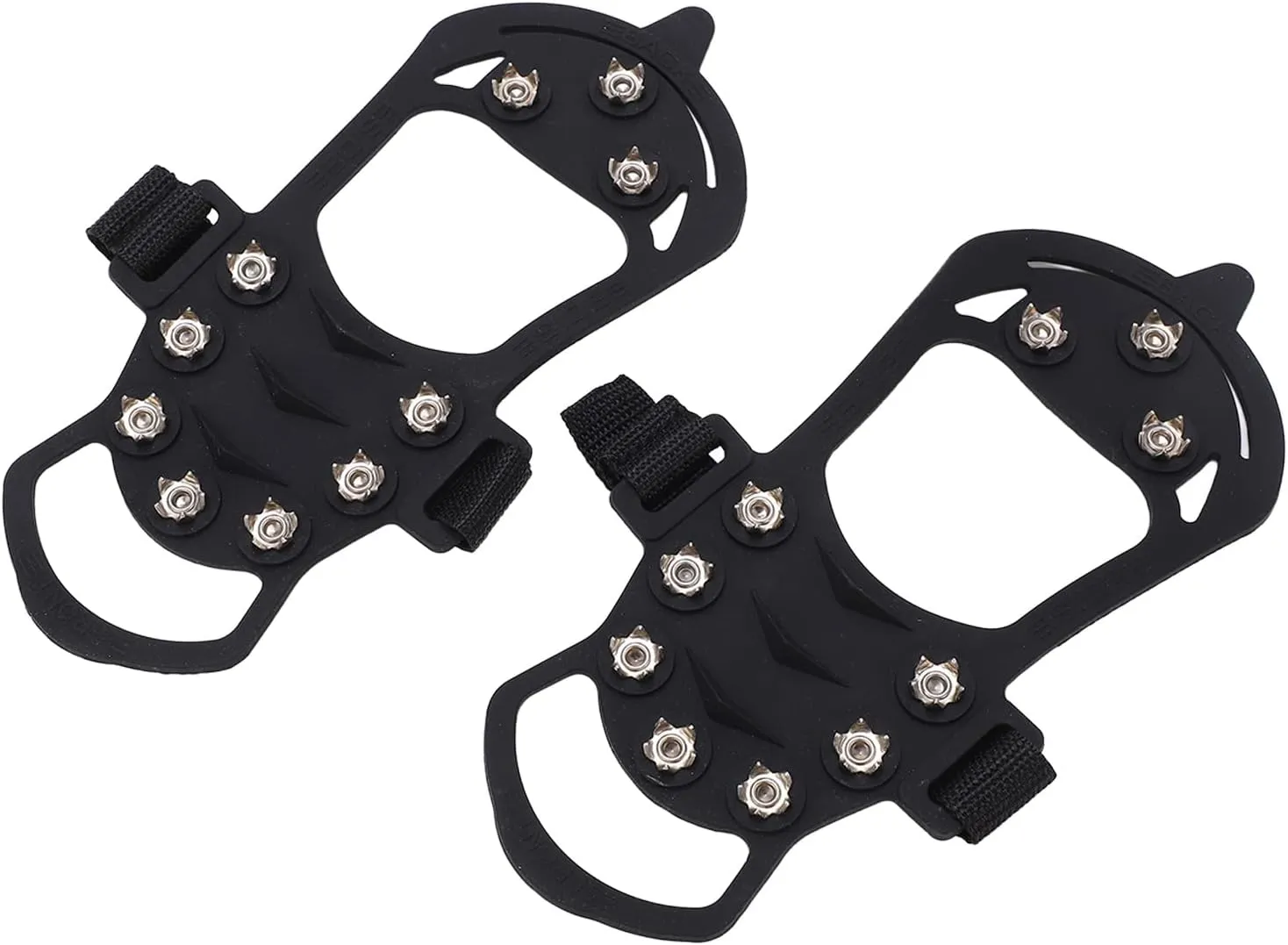 10 Tooth Crampons Shoe Cover Proof Mountaineering Ice Snow Gripper for Outdoor Climbing (XL)