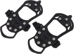 10 Tooth Crampons Shoe Cover Proof Mountaineering Ice Snow Gripper for Outdoor Climbing (XL)