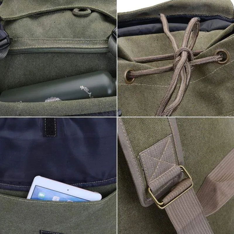 100L Camping Canvas Rucksack