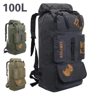 100L Camping Canvas Rucksack