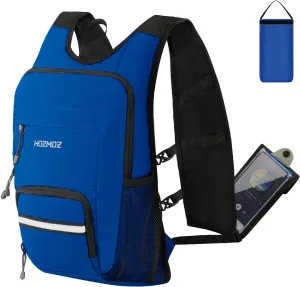 10L Small Hiking Backpack For Women Men, Lightweight Travel Packable Back Pack, Foldable Camping Hiking Daypack With Vest-style and Touchscreen Phone Pocket (Navy Blue)