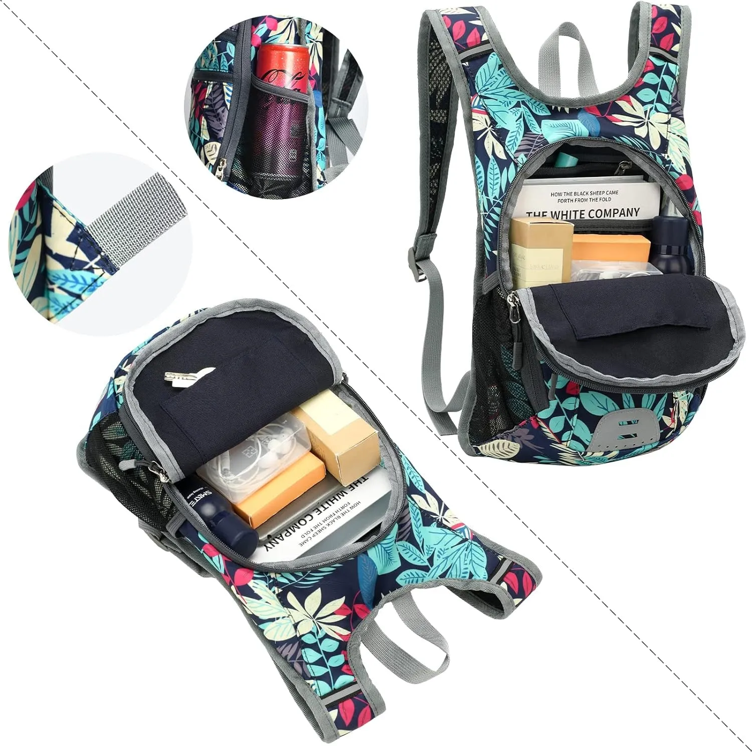 10L Small Hiking Backpack, Lightweight Foldable Packable Casual Outdoor Travel Daypack