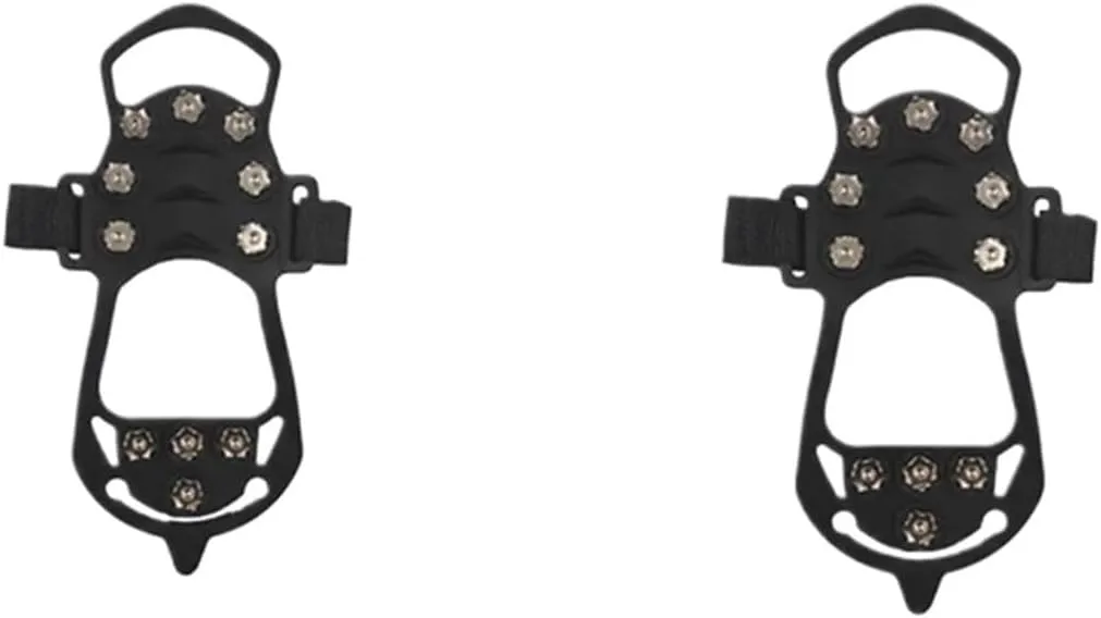 11 Teeth Crampons Outdoor Hiking Climbing Snow、Ice Gripper Anti-Slip Covers 、 Winter Shoes Spikes Snow Shoe Accessories