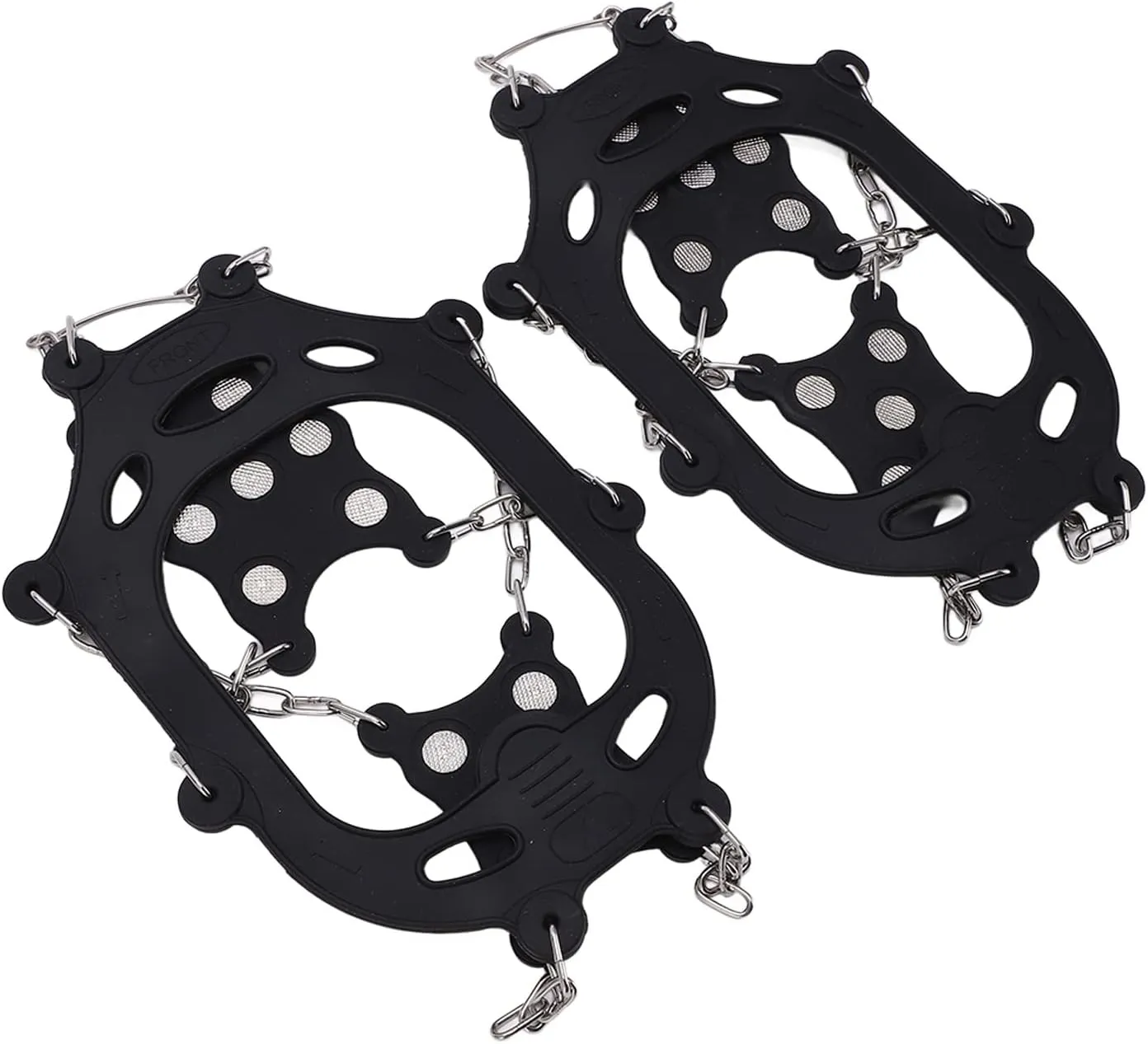 12 Tooth Crampons Shoe Cover Stainless Steel Ice Climbing Shoe Gripper for Outdoor Activities Winter