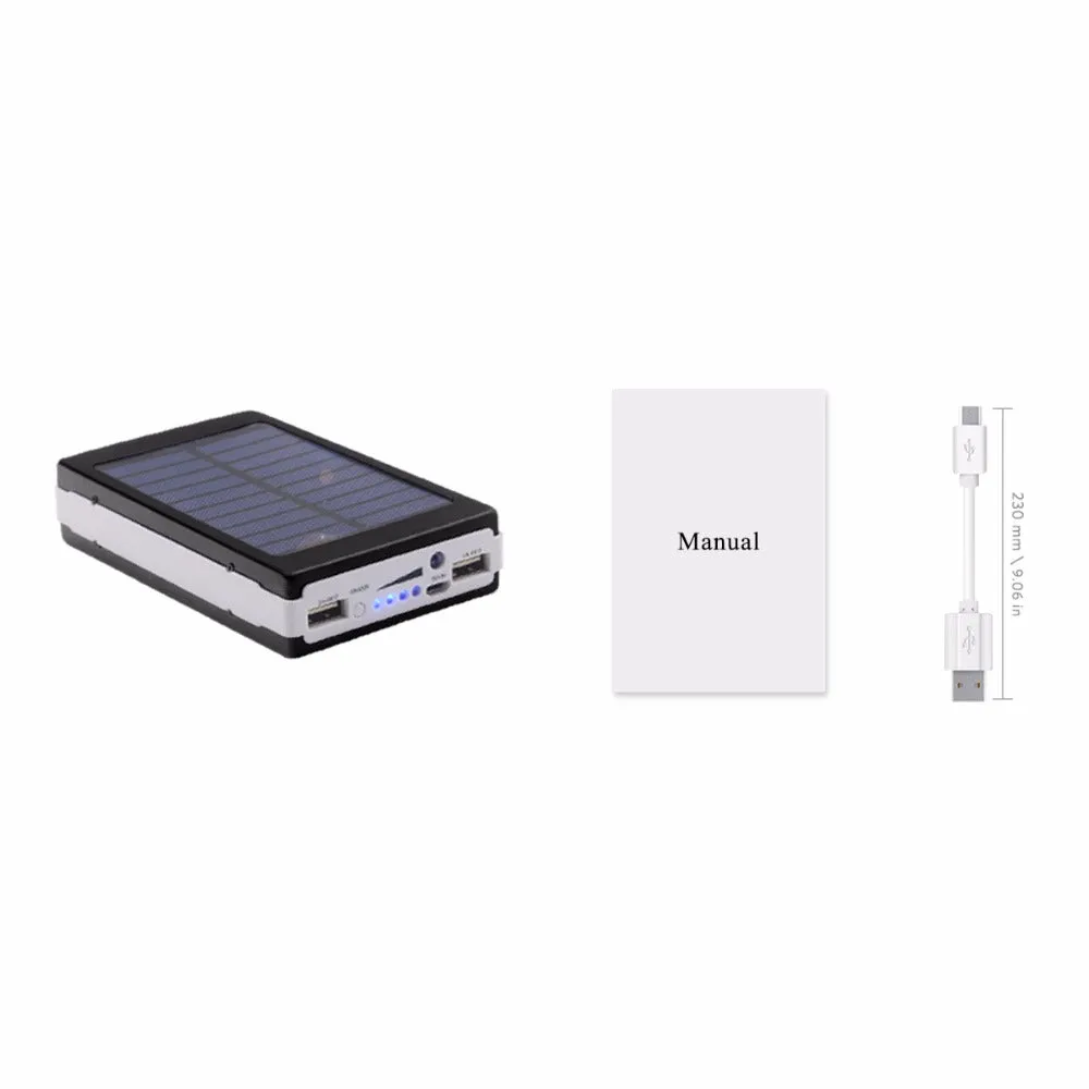 12000mAh Solar Power Bank