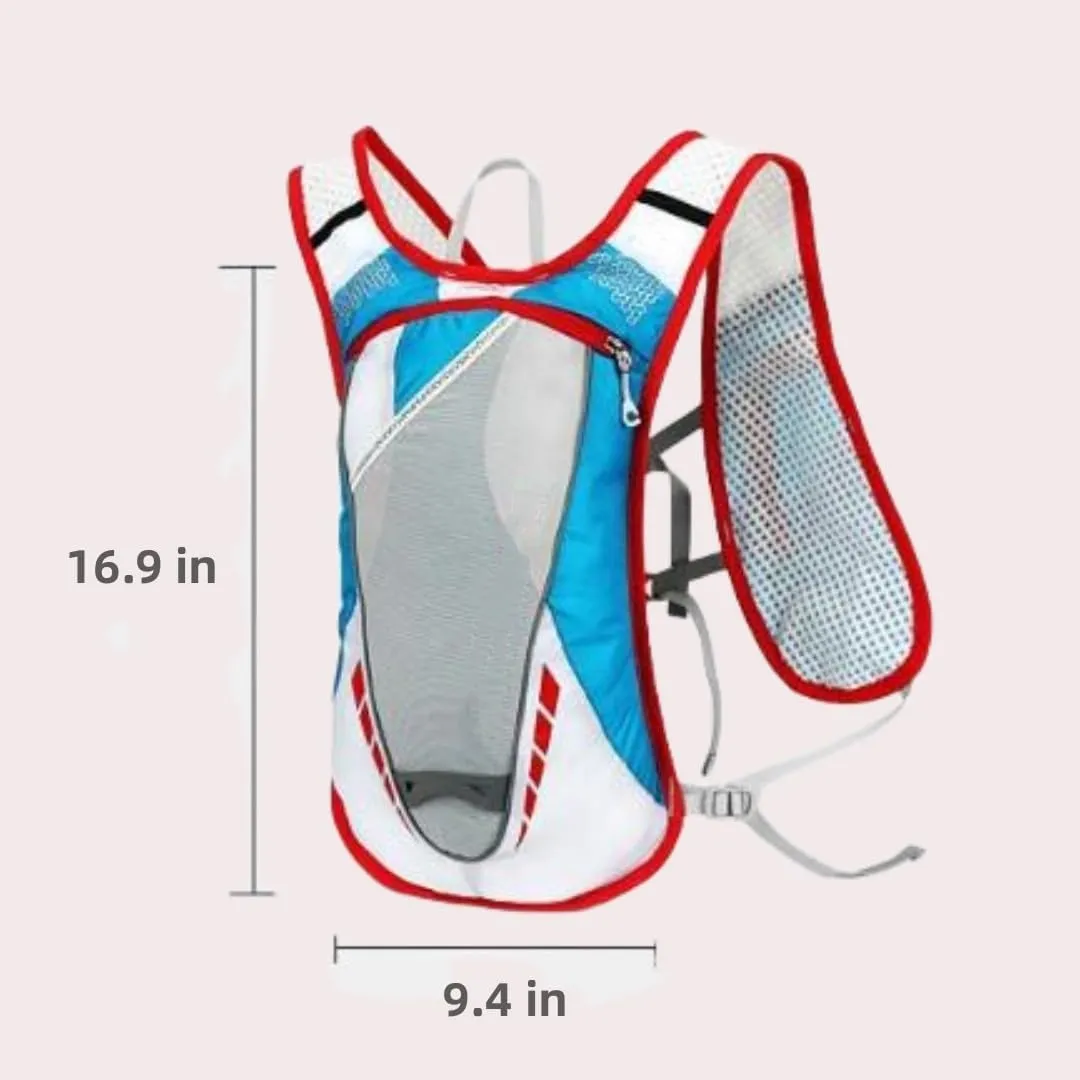12L Hydration Backpack,Running Hydration Pack with Adjustable Straps and Multi-Pocket Design，Water Pack for Festivals, Raves, Hiking, Biking, Climbing, Running and More