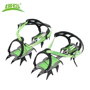 14-Tooth Steel Ice Crampons – Non-Slip Snow Grippers for Skiing, Hiking & Climbing