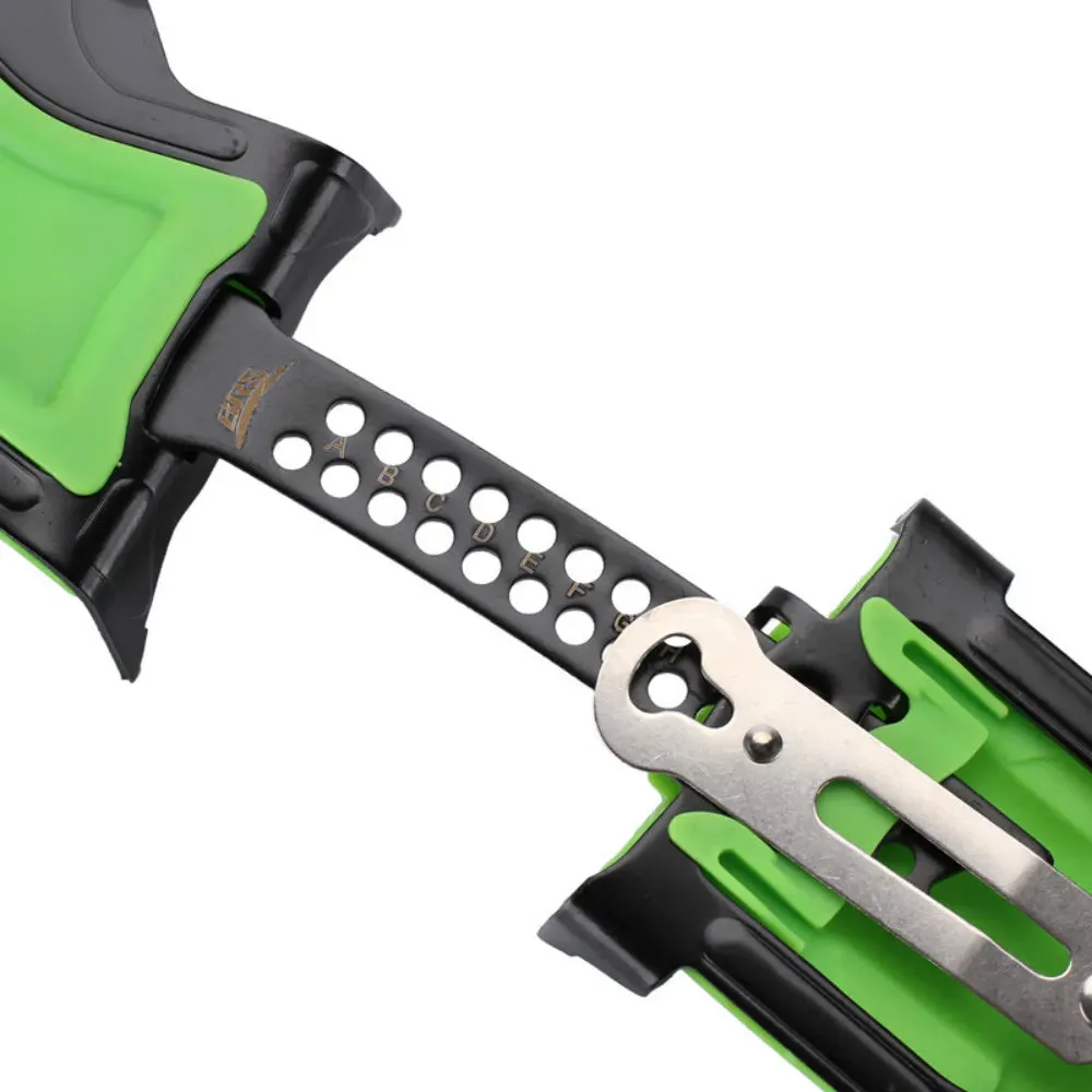 14-Tooth Steel Ice Crampons – Non-Slip Snow Grippers for Skiing, Hiking & Climbing
