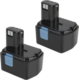 14.4V 4500mAh 2Pack Ni-MH Replacement Battery Compatible with HITACHI EB14B EB1412S EB1414 EB1414S DS14DVF3