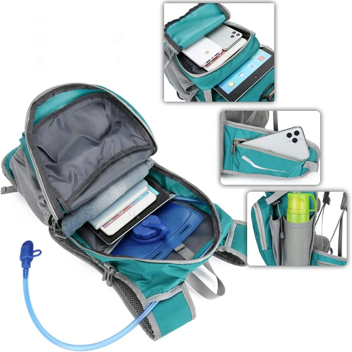 15L Cycling Rucksack Lightweight Bike Backpack Running Daypack for Fitness Hiking Climbing Camping Skiing Biking Trekking
