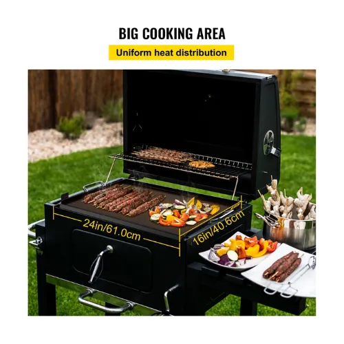 16" x 24" Griddle Flat Top Plate Carbon Steel for BBQ Charcoal/Gas Gril