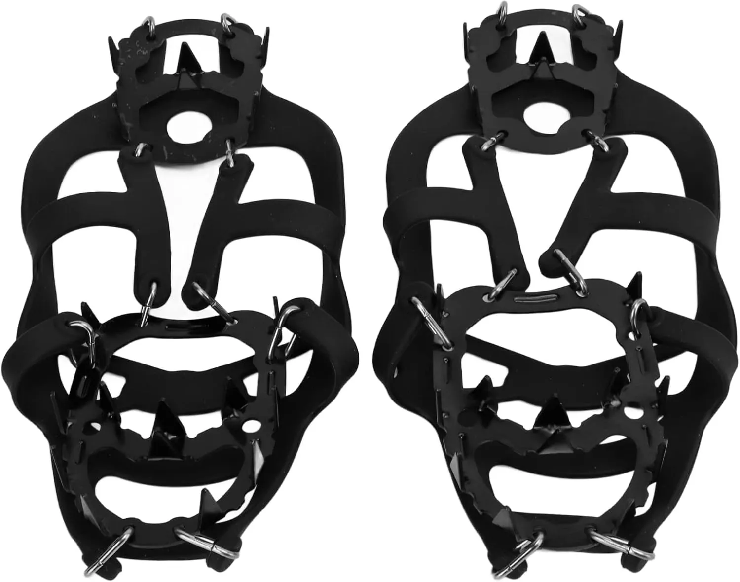 18 Spikes Crampons Walk Traction Ice Snow Grip Cleats for Hiking Walking Climbing