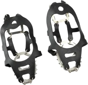 18 Teeth Ice Grip Antislip Shoe Boot Ice Traction Slip on Snow Ice Spikes Crampons Cleats Footwear Traction for Skiing