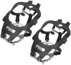 18 Teeth Ice Snow Crampons Climbing Gripper Anti Slip Shoes Cover Spike Cleats Crampons Essential Protection Supplies On Snow