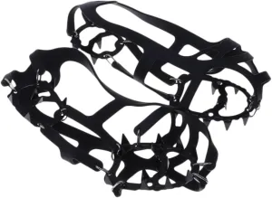 18 Tooth Silicone Crampons for Shoes Ice and Snow Traction Non-Slip Ice Climbing Equipment Outdoor Shoes Size l