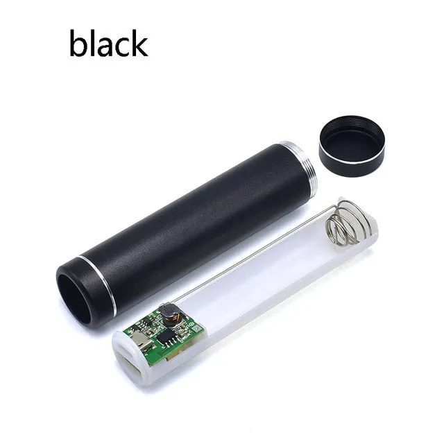 18650 Battery box Portable DIY USB Mobile Power Bank Charger Pack Box Battery Case Multicolor Metal Power Bank Kit Storage Case