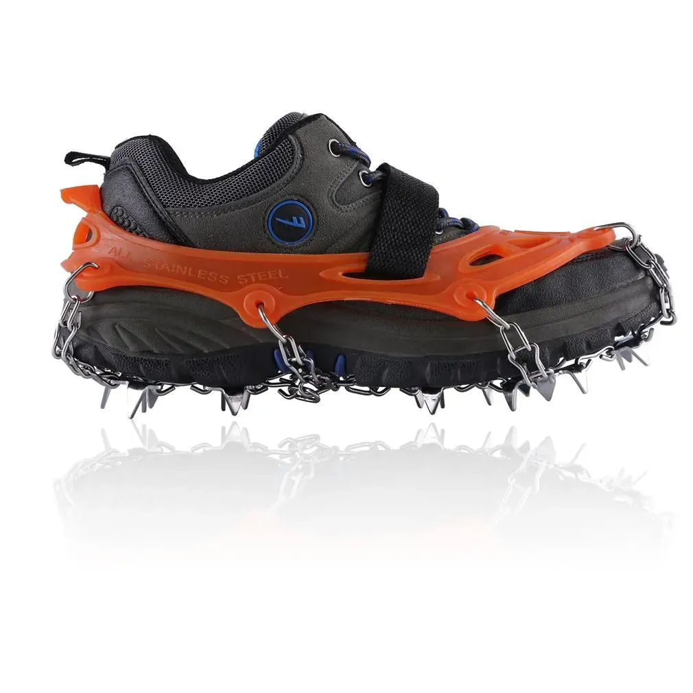 19-Teeth Anti-Skid Climbing Crampons - Mini Spikes for Ice and Snow Traction, Perfect for Walking, Jogging, and Hiking