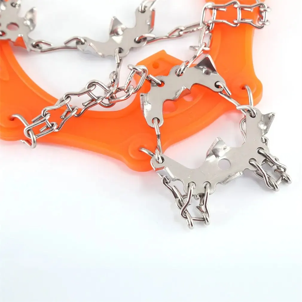 19-Teeth Anti-Skid Climbing Crampons - Mini Spikes for Ice and Snow Traction, Perfect for Walking, Jogging, and Hiking