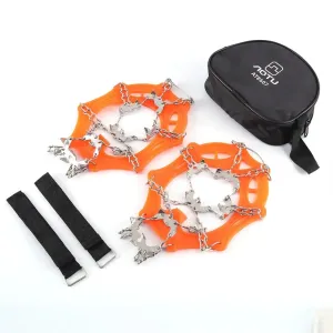 19-Teeth Anti-Skid Climbing Crampons - Mini Spikes for Ice and Snow Traction, Perfect for Walking, Jogging, and Hiking
