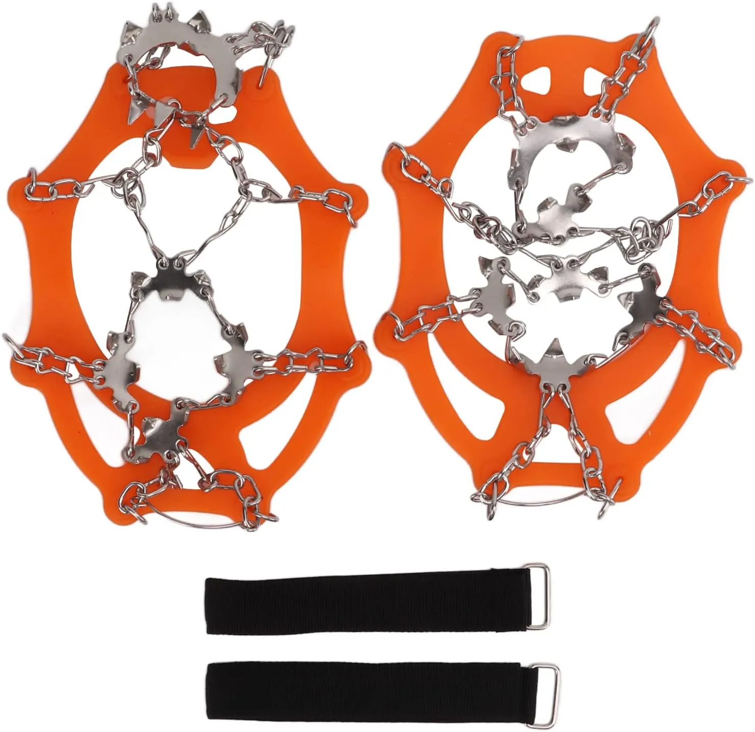 19 Teeth Crampons,Stainless Steel Ice Cleats Anti Slip Crampon Traction Cleats for Ice Snow Winter Hiking Climbing Ice Fishing