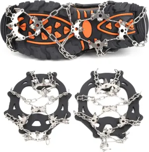 19 - Teeth - Slip Snow Climbing Crampons - Outdoor Mountaineering Spikes for
