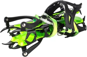 1Pair Ice Crampons Non Slip Grippers Teeth Snow Claws for Outdoor Climbing Durable TPU and Manganese Design Fits Shoe