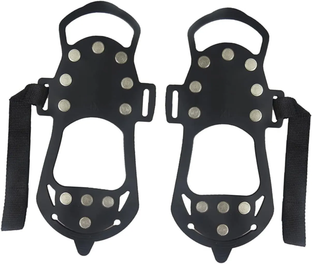 1pair - Ice Grippers for Shoes Tooth Crampon Spikes Fine for Hiking Climbing Outdoor Stability Construction Lightweight Comfortable