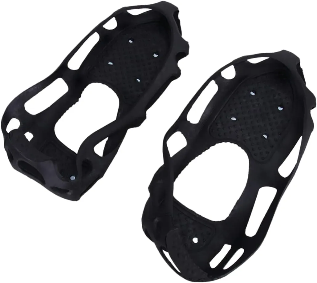 1Pair Slip Crampons for Shoes Teeth Overshoes for Hiking and Climbing S Durable Easy to Install Traction for Winter Trails and Snowy Conditions