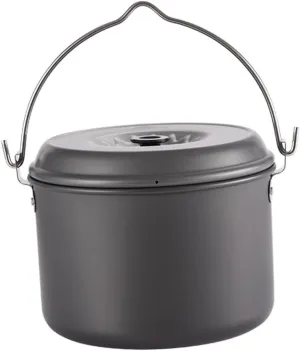 1pc Outdoor Pot Camping Stove Camping Fan Barbecue Camping Frying Pan Tent Stove Camping Cookware for Open Fire Grill Pan Camping Tripod for Cooking Cookware Camping Hard Alumina