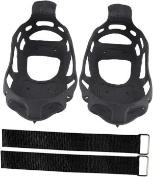 1set - Ice Grippers for Shoes Tooth Crampons for Hiking Climbing and Outdoor Activities Lightweight and Portable Snow Traction for Sports and Work