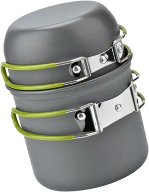 1Set Portable Camping Cooking Tool Set Lightweight Cookware for People Includes Pot Bowls Utensils Accessories for Outdoor Cooking Backpacking