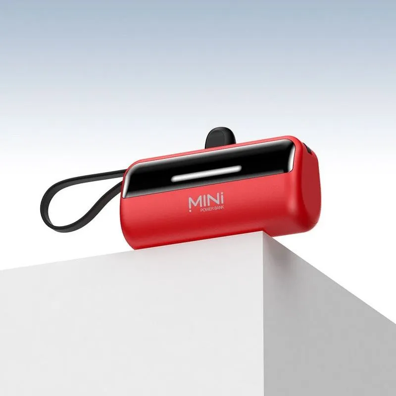 2-In-1 5000mAh Mini Portable Power Bank With Hidden Stand