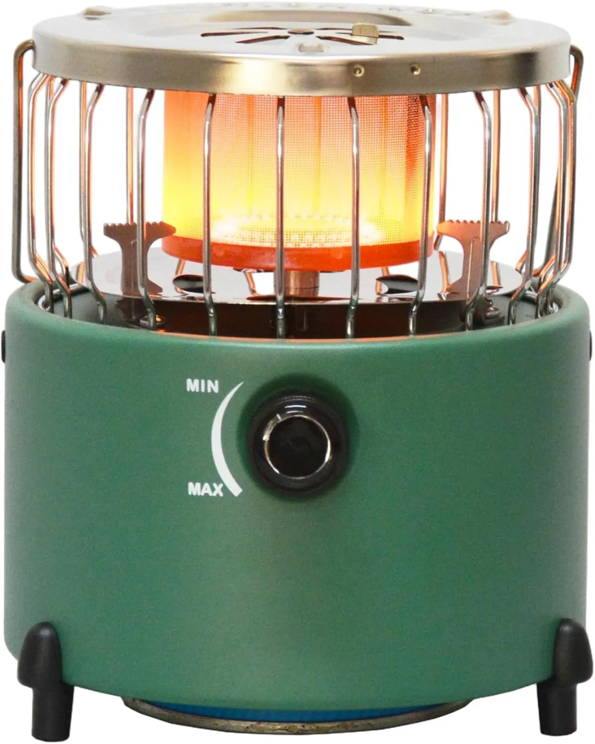2-in-1 Portable Propane Heater & Stove, Propane Heater with Handle, Adjsutable Vents and Removable Flames for Camping Fishing Hiking Hunting