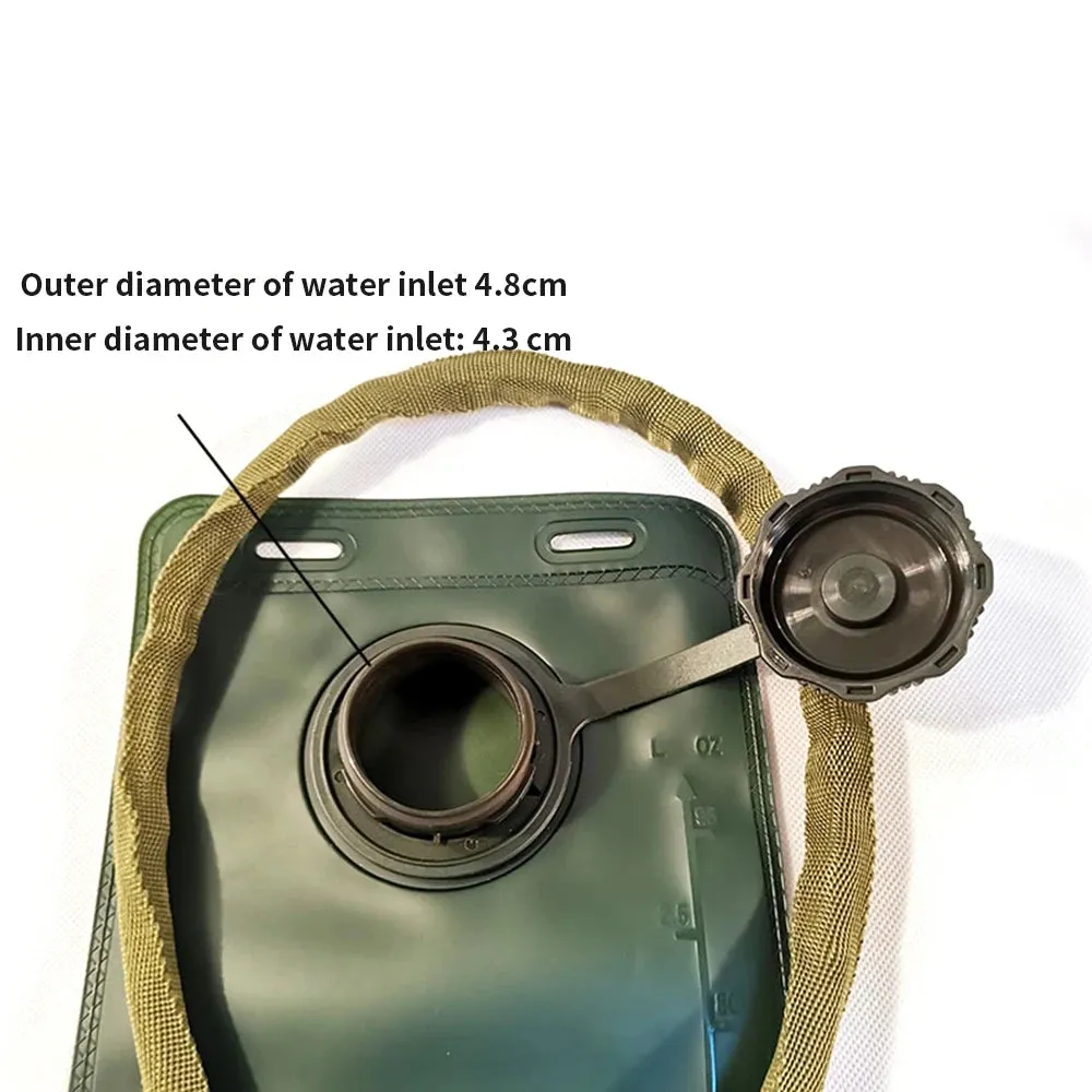 2 in 1 Tactical Molle Military Hydration Backpack with Water Bladder - Outdoor Cycling Mountaineer Water Storage Bag