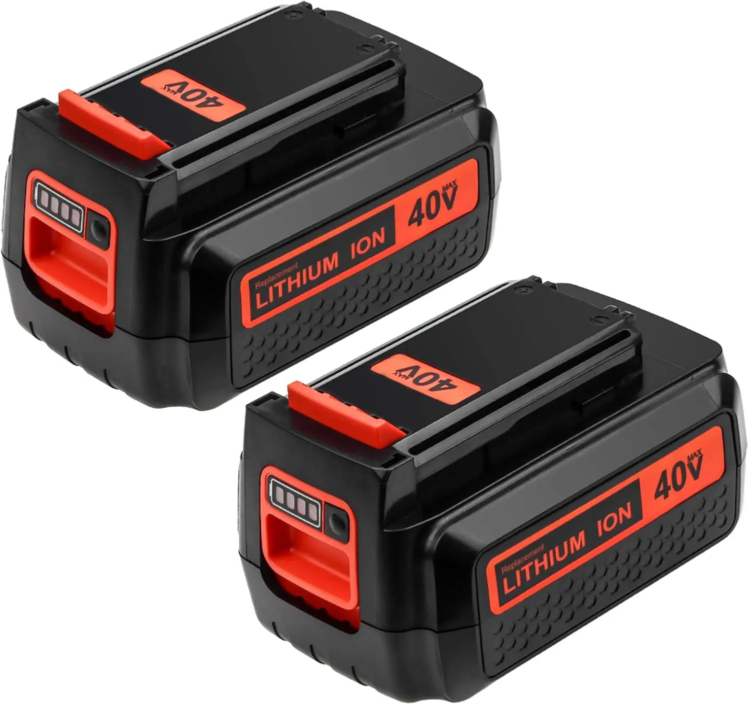 2-Pack 3600mAh Lithium ion 40 Volt LBX2540 Replacement Battery Compatible with Black and Decker 40V Battery LBX2540 LBX1540 LBX2040 LBXR36 LBXR2036 LBXR36-2 LST540 LCS1240 LST136W Power  Tools(Red)