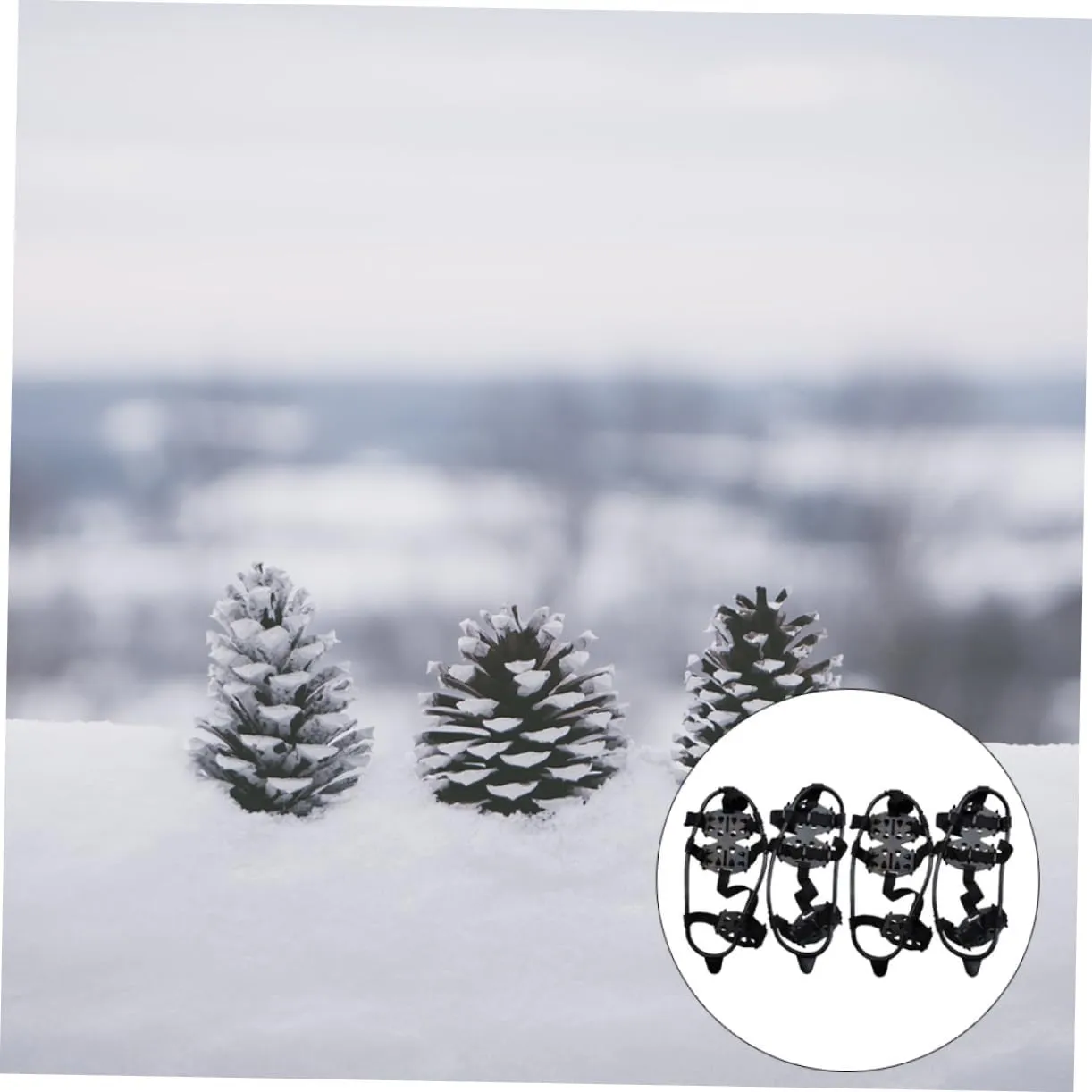 2 Pairs Crampon Non-Slip Shoe Covers Crampons for Hiking Boots Snow Crampons 19- Shoes Cover Ice