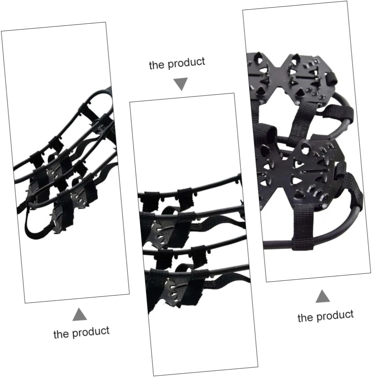 2 Pairs Crampon Non-Slip Shoe Covers Crampons for Hiking Boots Snow Crampons 19- Shoes Cover Ice