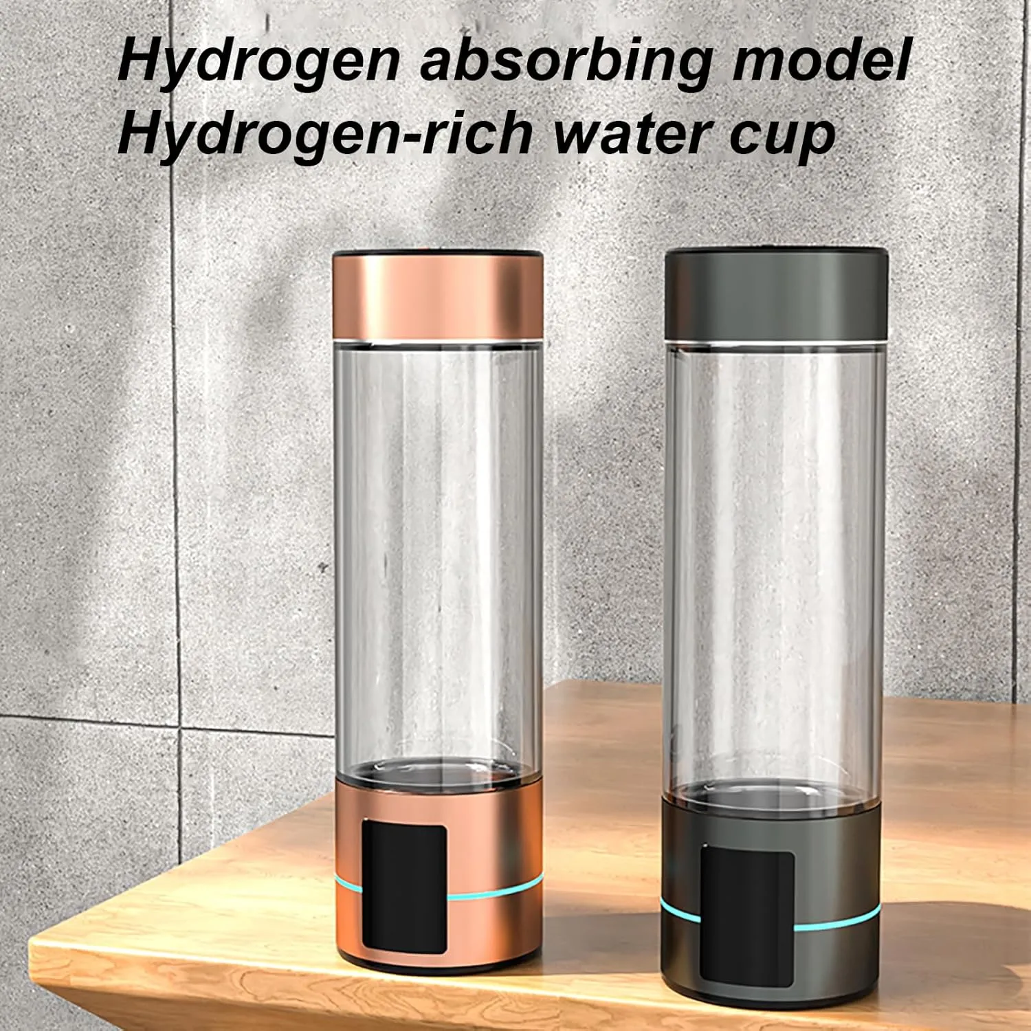 2024 Premium Hydrogen Water Generator, up to 2500-3000ppb Hydrogen-Rich Water Bottle, Advanced SPE/PEM Technology, OLED Display, Rechargeable Battery
