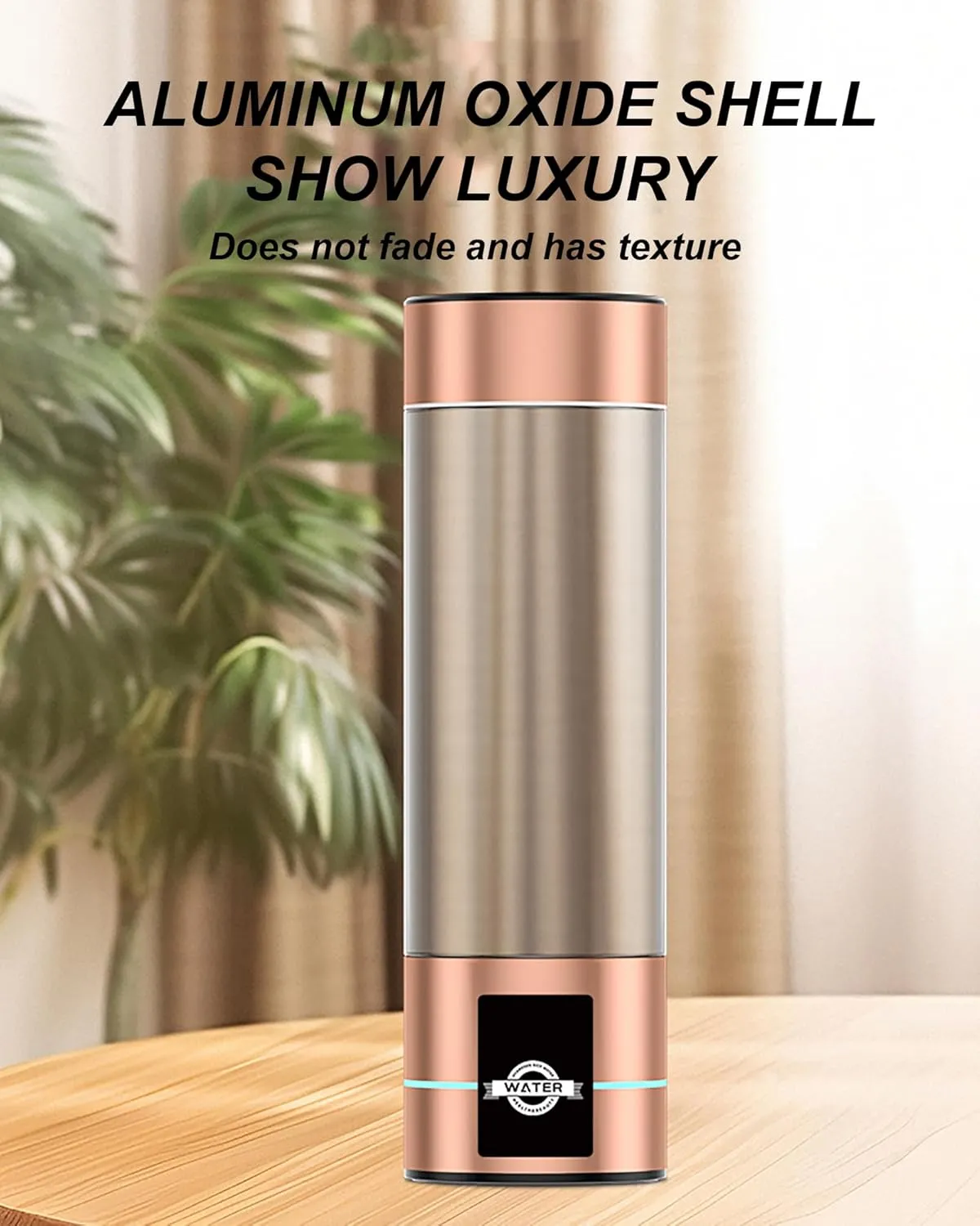 2024 Premium Hydrogen Water Generator, up to 2500-3000ppb Hydrogen-Rich Water Bottle, Advanced SPE/PEM Technology, OLED Display, Rechargeable Battery