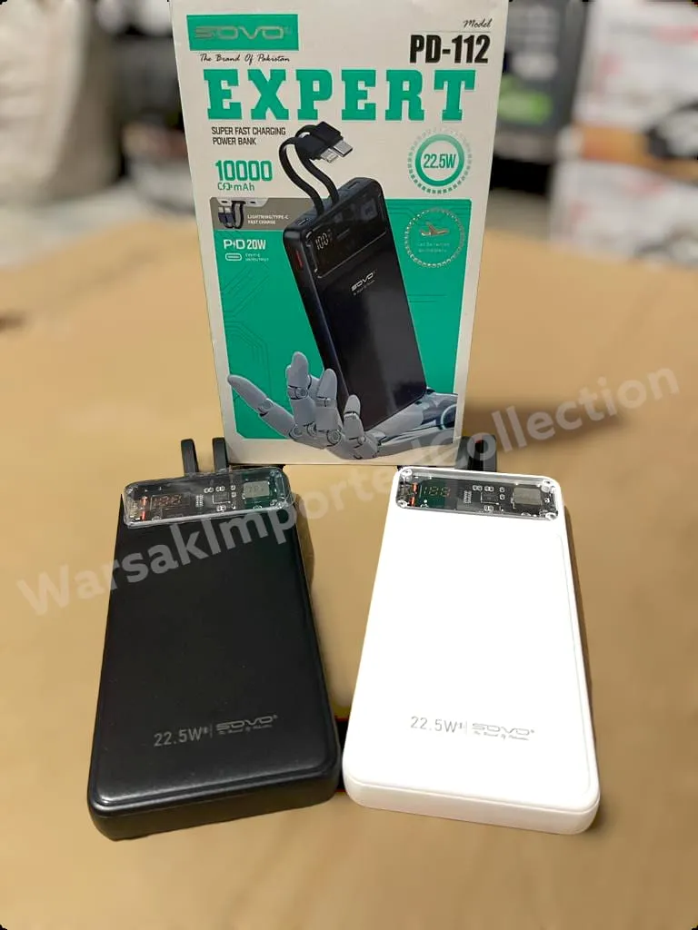 20W Fast Charging Power Bank 10000mAh