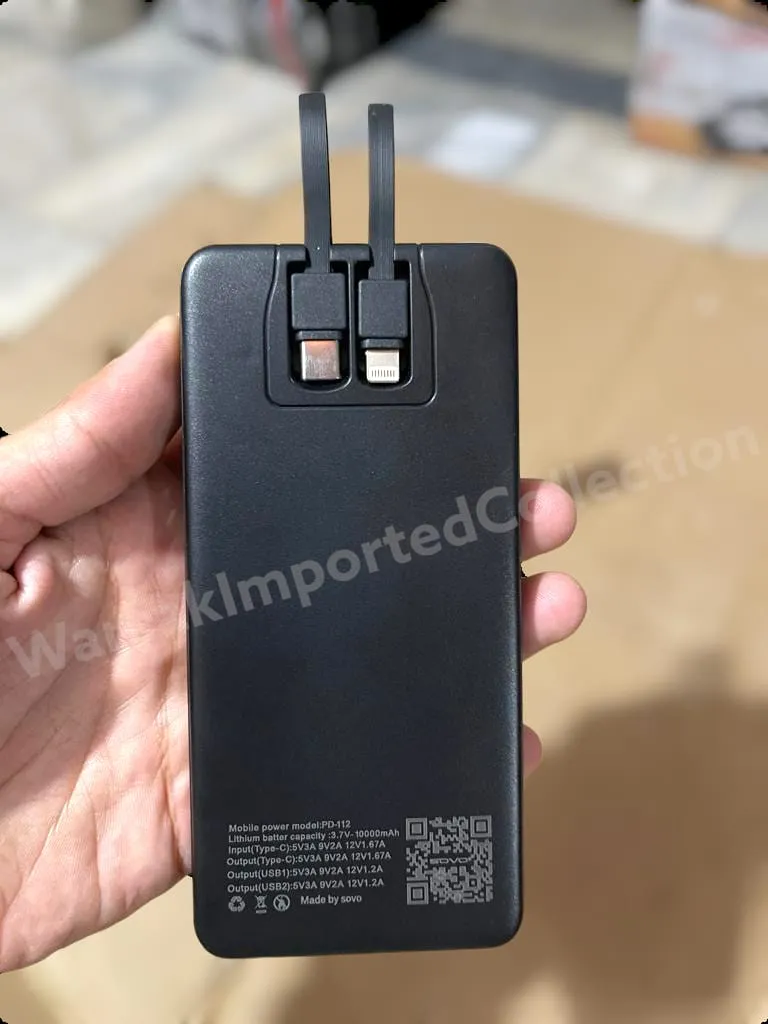 20W Fast Charging Power Bank 10000mAh