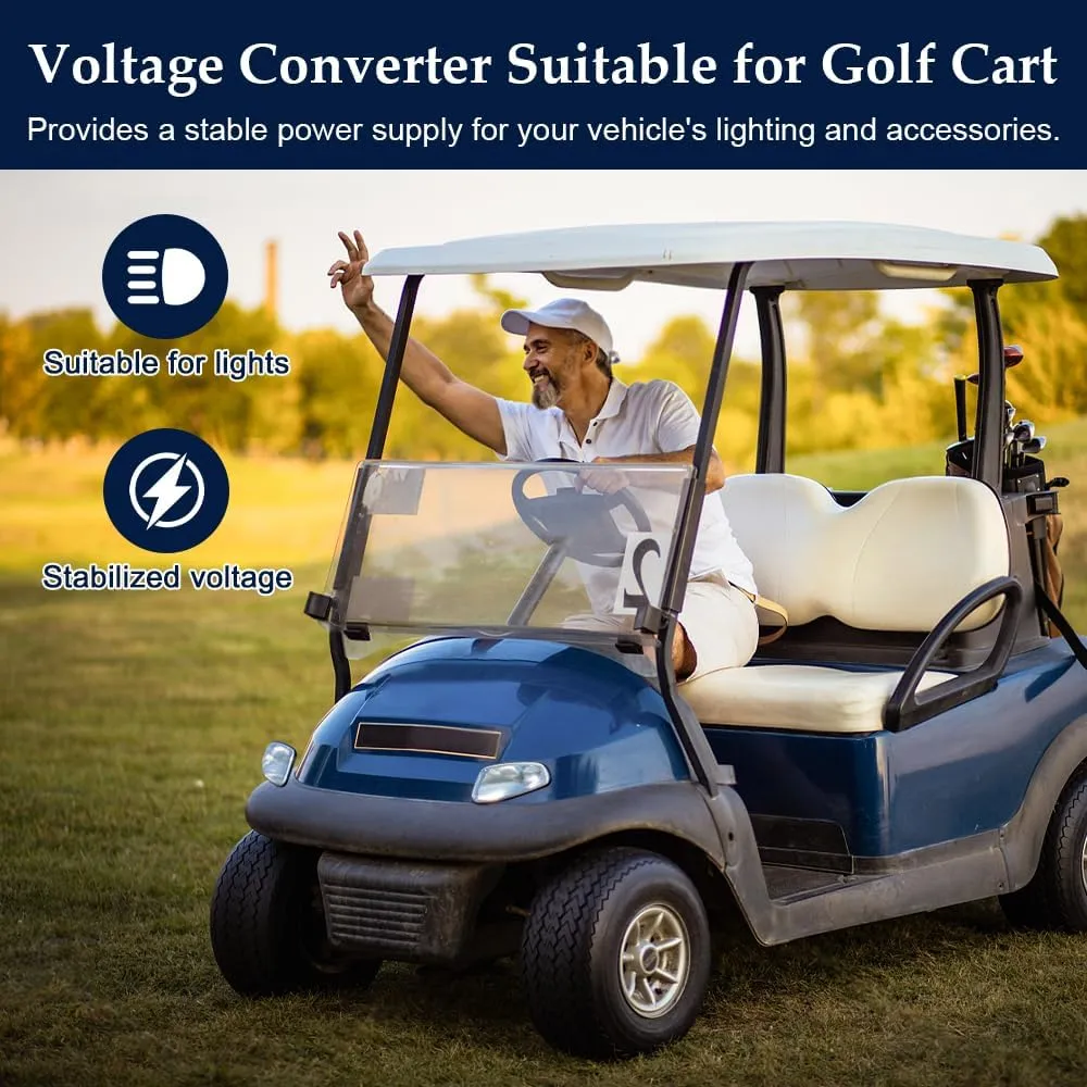 24v to 12v Converter, Voltage 24 to 12 Volt Step Down Converter 5a 60w Converter Easy Connectors for Cars, Golf Cart,Trucks & Solar Systems