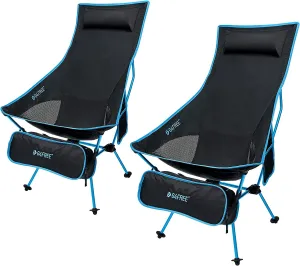 2Pack Lightweight Portable High Back Camp Chair