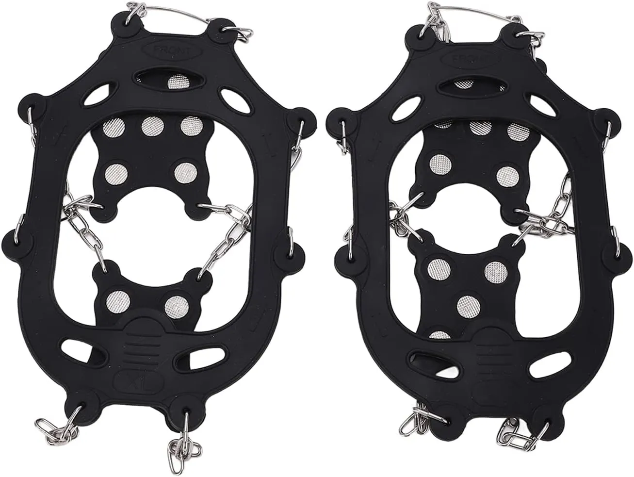 2pcs 12 Tooth Crampons Shoe Cover Tooth Anti Skid Shoe Crampons Ice Climbing Gear Crampons for Outdoor Activities